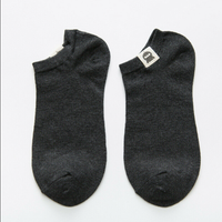 Chaussettes basses d'été 2026 pour hommes, unies, décontractées, en coton, avec logo personnalisé, du fabricant