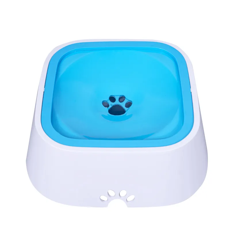 Atacado novo design flutuante pet tigela de água gato e cão sem derramamento água alimentação tigela