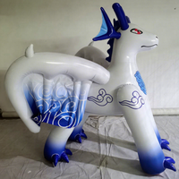 Prix usine personnalisé géant gonflable Sexy Animal piscine jouet blanc Pvc Dragon gonflable avec SPH à vendre