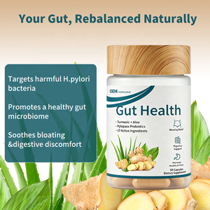 Cápsulas para la Salud Intestinal con Probióticos, Cúrcuma y Aloe, Alivio de la Hinchazón, Apoyo Digestivo, Gran Venta - Product Image 5
