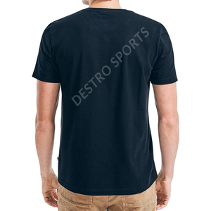 Camisetas de hombre al por mayor Precio barato camisetas de verano Fabricado a medida Transpirable Secado rápido Personalizado Palin con cuello en V - Product Image 3