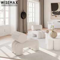WISEMAX fauteuil de loisirs pour salon à prix raisonnable fauteuils modernes fauteuil à boucle canapé simple de luxe fauteuil d'appoint pour la maison