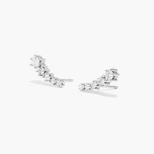 Sparkling Premium 925 Sterling Silver Moissanite Diamond Stud <b>Earrings</b> Luxury Bridal <b>Fine</b> Jewelry Wedding Anniversary Collection - Product Image 3