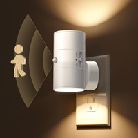 QMX 2025 HOT Veilleuse Dimmable Éclairage Enfants Lit Lampe Veilleuse Crépuscule Aube Capteur Prise Murale LED Veilleuses pour Chambre