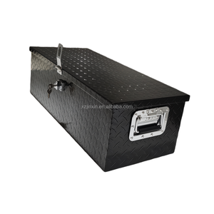 Boîte à outils en aluminium imperméable à motif diamant pour le rangement extérieur des véhicules - Product Image 2