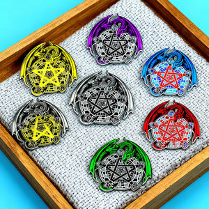 バッジピンメーカー最低注文なし高品質金属ピンドラゴン動物漫画カスタムエナメルピンバッジ - Product Image 1