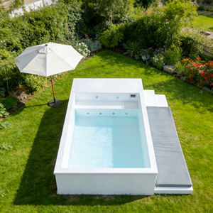 Canapé de piscine en fibre de verre, dimensions personnalisées, résistant aux UV/vent, pour la relaxation en piscine, hôtel, villa, spa - Product Image 3