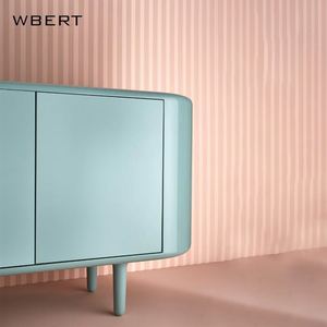 Wbert ตู้วางทีวีสไตล์ครีมเรียบง่ายทันสมัยเฟอร์นิเจอร์บ้านไม้เนื้อแข็งสำหรับห้องนั่งเล่นสำหรับเก็บทีวีตู้วางทีวี - Product Image 2
