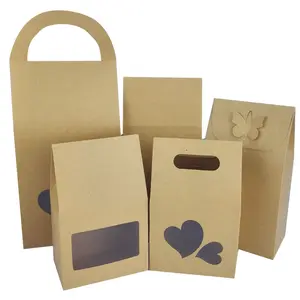 Wholesale Custom Various Specifications Brown Kraft Paper Bag Gift Boxes Packaging