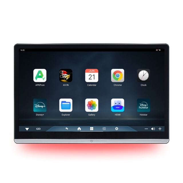 13.3 Inch 8+128G 8-core Processor IPS Screen Stereo WiFi 4G Rear Seat Entertainment Player HD Android 13 Car Headrest Monitor TV