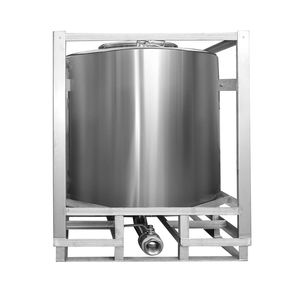 تخصيص 800L 1000L فولاذ مقاوم للصدأ قابل للتكديس دائري من IBC للمواد الكيميائية - Product Image 3
