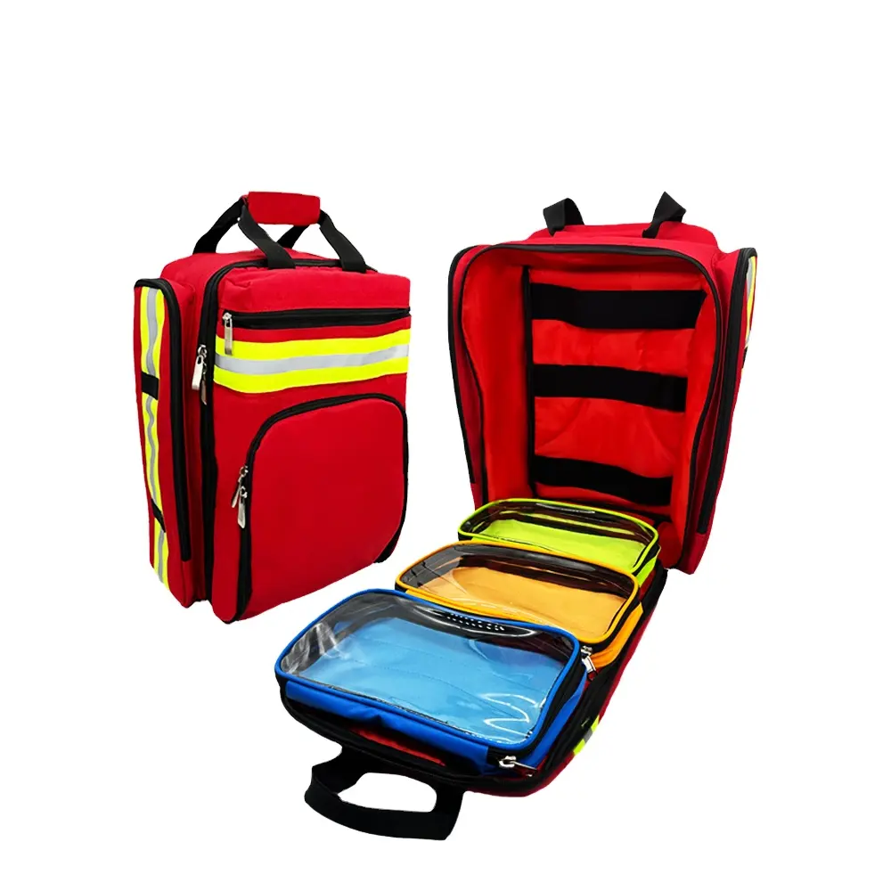 الأكثر مبيعًا حقيبة ظهر خارجية للتخييم والرحلات معدات طبية صحية محمولة حقيبة ظهر للإسعافات الأولية مجموعة وحدات للصدمات مع الإمدادات