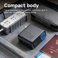 Cargador GaN Original de Fábrica de 100W con Pantalla Inteligente, Cargador de Escritorio Tipo-C, Cargador de Pared USB C para Teléfono y Portátil, Adaptador de Carga Rápida