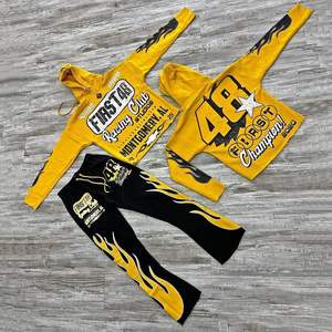 2025 Lente en Herfst Nieuwe Heren Streetstyle Mode Digitale Print 100% Bamboe Vezel Paktrui - Product Image 4