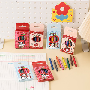 Crayons <span class=keywords><strong>Apple</strong></span> 8 couleurs, pastels à l'huile originaux, papeterie pour dessin et peinture, cadeau pour la maternelle, vente en gros - Product Image 3