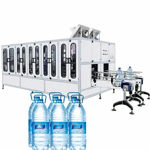 Automatic Bottled Water Packing Machinery PLC Control 4.5 L Bottle Washing And Filling Machine