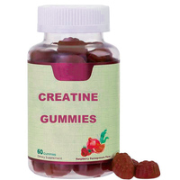 Gummies véganes de créatine monohydrate et L-carnitine pour adultes – Complément pré-entraînement beauté