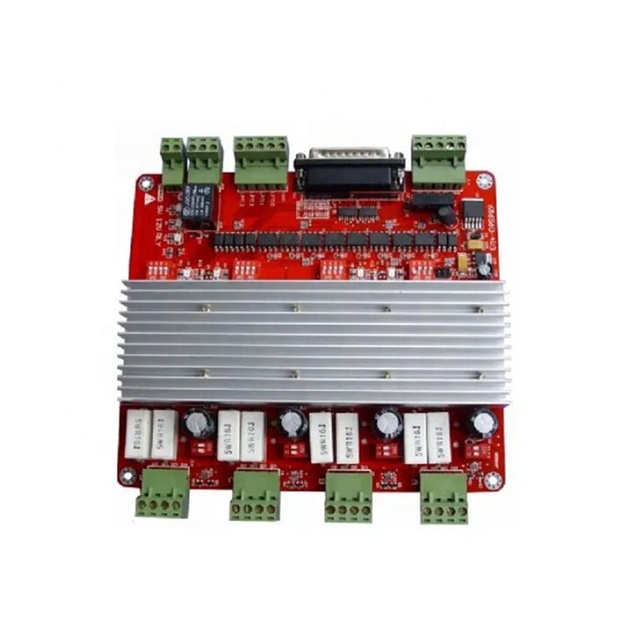 TB6560 4 Axis Motor Driver Board 4 Channels Parallel Port Stepper Motors Drive Controller Mach3 Breakout for Engrave Machine