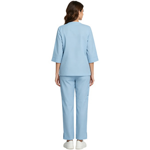 Daoyi Women Workwear Set Polyester Quick Dry Uniform Beauty Salon Uniform Full Size - Product Image 2