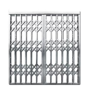 Puerta Plegable Moderna de Acero Inoxidable, Rejas de Seguridad de Aleación de Aluminio, Puerta Corredera Retráctil y Plegable - Product Image 1