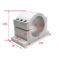 Pièces de routeur CNC Changhseng 2.2kw Er20 Kit de moteur de broche refroidi à l'eau 24000 tr/min haute précision 220V/380V CNC broche de travail du bois