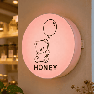 Letrero Colgante LED Acrílico Verde Menta con Diseño de Cubo Hueco, Fresco, Auténtico y Local para Mercado o Tienda de Comestibles - Product Image 3
