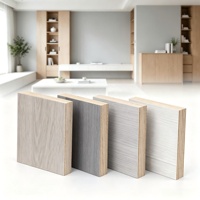 Panneau de contreplaqué mélaminé 18 mm, qualité E1, imperméable, surface grain de bois brillante durable, 4x8 pieds, pour la fabrication d'armoires