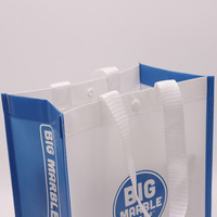 Sac fourre-tout personnalisé avec logo, style coins arrondis, réutilisable, en tissu non tissé, sac de shopping