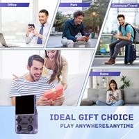 Nouvelle console de jeu vidéo portable rétro K36 avec plus de 16000 jeux à télécharger Lecteur vidéo de poche portable à écran IPS de 3.5 pouces VS R36s