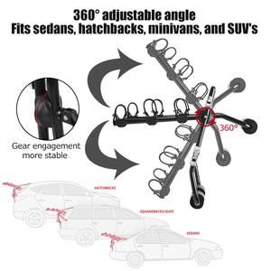 HOMFUL Hitch portabiciclette portabiciclette pieghevole portabiciclette <span class=keywords><strong>per</strong></span> auto portabiciclette <span class=keywords><strong>per</strong></span> auto - Product Image 2