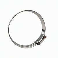Collier de serrage à vis sans fin de type américain 8 mm en acier inoxydable 304 perforé pour tuyau de petit diamètre automobile