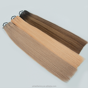 Cheveux humains tissés à la machine, double épaisseur, triple couche, volume maximal, mélange sans couture, durable, longue durée, doux et soyeux - Product Image 2