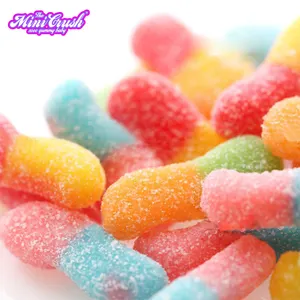 Mini Crush Candy Großhandel koschere Halal vegane saure Gummibärchen Süßigkeiten
