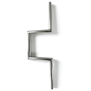 AOCHUANG1" Rise 8" Ape Hanger sans trous, guidon chromé, compatible avec Black XF161063-B-6 - Product Image 1