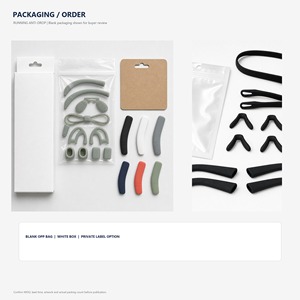Kit de Correas de Silicona Antideslizantes <span class=keywords><strong>para</strong></span> Auriculares, <span class=keywords><strong>para</strong></span> Gafas Inteligentes Meta Ray-Ban <span class=keywords><strong>Oakley</strong></span> Vanguard HSTN Gen 2 - Product Image 5