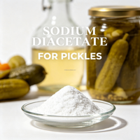 Diacétate de sodium de qualité alimentaire E262ii CAS 126-96-5, poudre blanche haute pureté, certifié casher et halal, emballage de 25 kg, conservateur pour