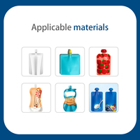 Machine de remplissage et de bouchage automatique de sachets à bec verseur double buse Doypack pour liquides, sauces, épices et huiles