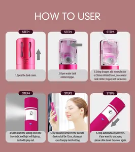 ZLiME Etiqueta Privada facial nano spray vaporizador Mini recargable 9ml Multi-uso Color viaje Mini Metal atomizador Spray botella - Product Image 6