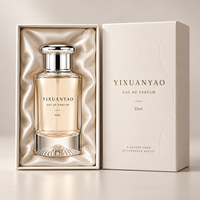 Flacon de parfum en verre de luxe 30ml 55ml 100ml Flacon de parfum vide avec logo personnalisé et boîte d'emballage