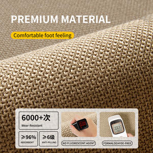 Alfombra de Entrada Rectangular Antideslizante Sally Hemp con Suela de Goma, de Fibra de Poliéster para Uso Doméstico con Patrón Geométrico - Product Image 2