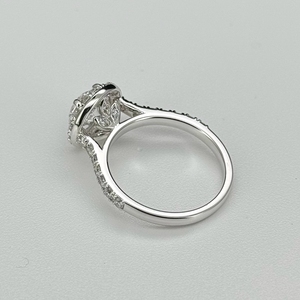 HQ gemme D VS1 IGI diamante 18K oro bianco tondo 1ct 2ct 3ct 4ct 5 carati laboratorio CVD diamante anello di diamanti - Product Image 2