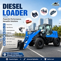 Professioneller Technischer Support Diesel-Lader LAWNIO 1500kg Nennlastkapazität Plus Stabile Beladung Erdbewegungs-Diesel-Radlader