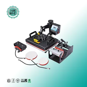 열 프레스 5 in 1 티셔츠 인쇄기 열 전사 머그 공압 열 스탬핑 프린터 승화 기계 30x38