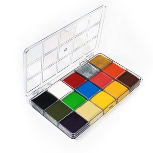 ชุดสีเพ้นท์หน้าและตัว 15 สี ปลอดสารพิษ 24 สี ชนิดน้ำมัน ล้างออกได้ พร้อมพู่กัน 10 ด้าม สำหรับเด็ก วัยรุ่น และผู้ใหญ่ เหมาะสำหรับงานเทศกาล ศิลปะ และการเพ้นท์ - Product Image 3