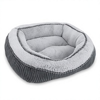 Lit pour chien en peluche pour chiens de petite, moyenne et grande taille, canapé doux et confortable pour chien, lit pour chat et chien avec fond antidérapant