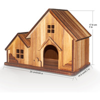 Nichoir Moderne en Bois de Pin Massif, Écologique et Étanche, Style Villa, Décoration Extérieure pour Jardin, Cour et Terrasse