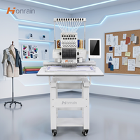 HONRAIN Petite machine à broder informatisée pour casquettes, t-shirts, écussons et vêtements personnalisés