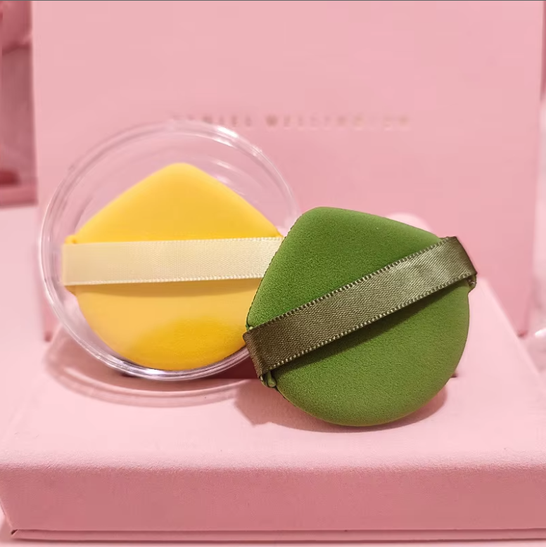 2 pcs-goutte d'eau-matcha et jaune-en boîte