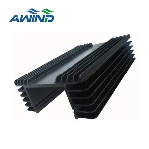 Alumínio liga extrusão processo perfil levou heat sink caixas levou habitação alumínio t8 dissipador 18w 50w para eletrônico