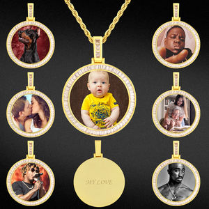 <span class=keywords><strong>Pendentif</strong></span> de collier à sublimation KRKC, breloques <span class=keywords><strong>photo</strong></span> personnalisées, cadre <span class=keywords><strong>photo</strong></span> rond hip-hop, blancs <span class=keywords><strong>pour</strong></span> sublimation, <span class=keywords><strong>pendentif</strong></span> <span class=keywords><strong>pour</strong></span> sublimation - Product Image 2
